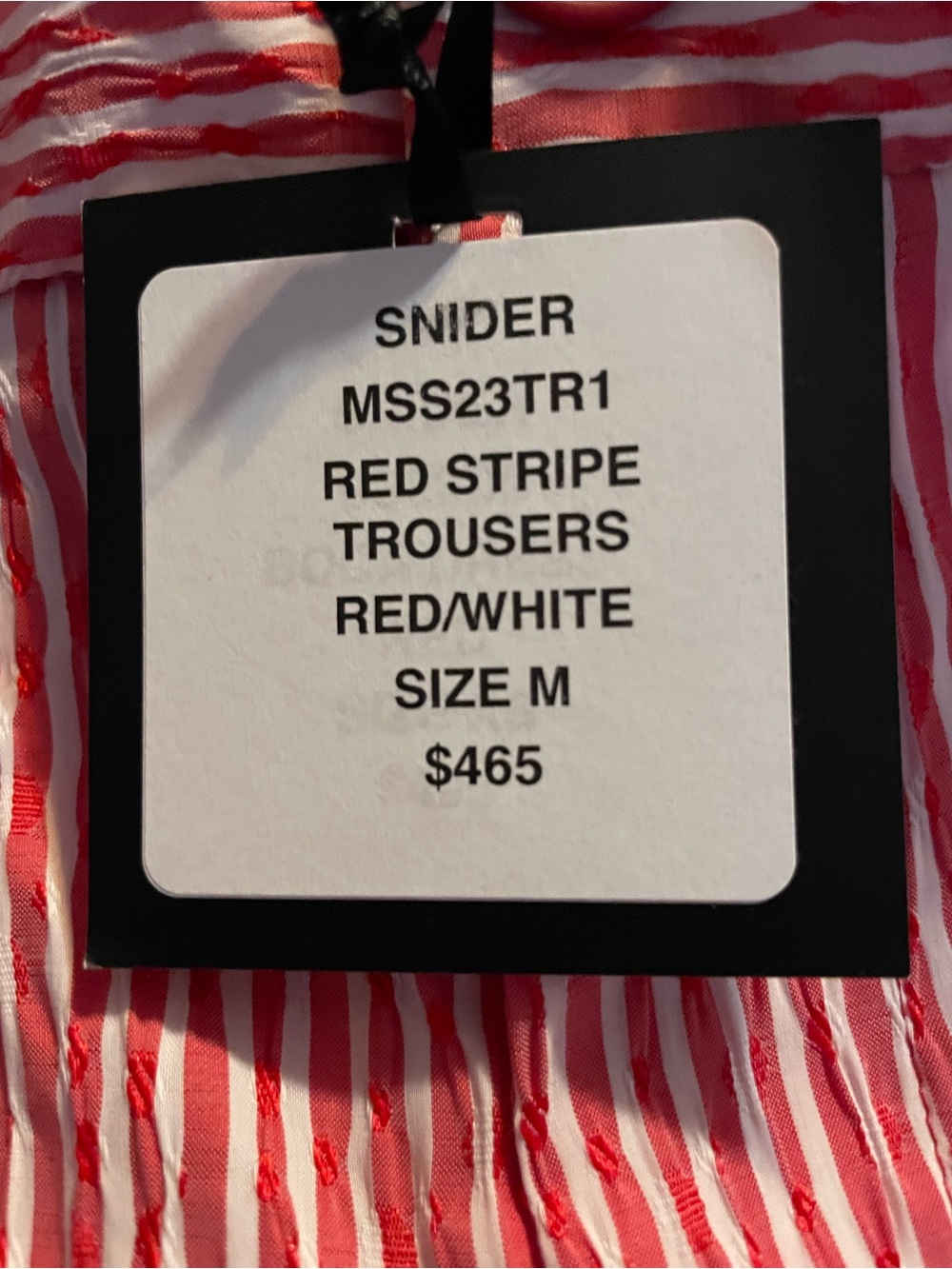 Snider Men’s Red & White Pinstripe 2-Piece Suit Size Medium – Stylish & Unique - Picture 10 of 10